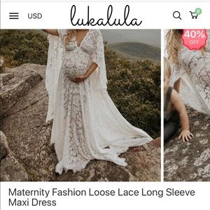 Maternity maxi dress